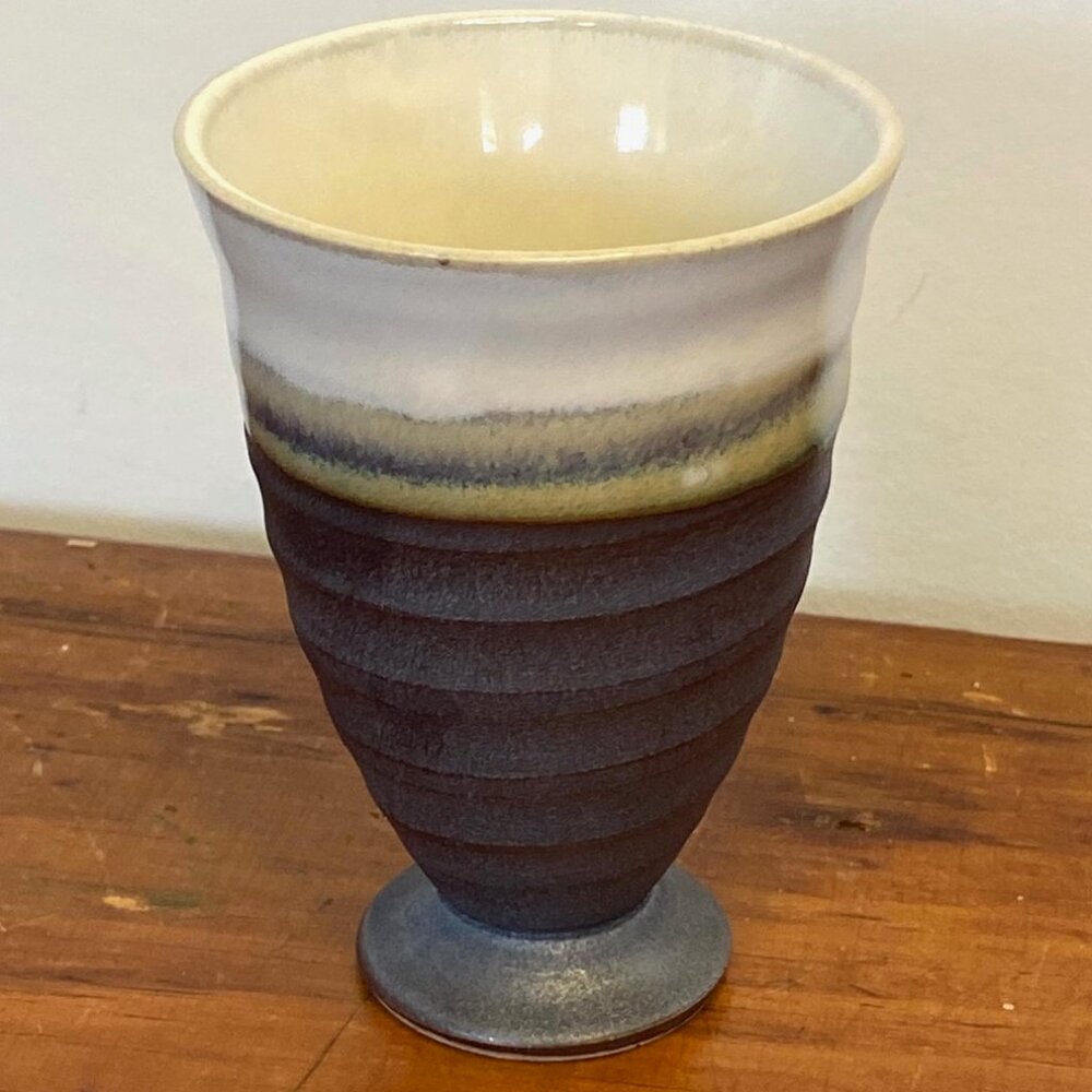 VINTAGE HANDMADE JAPANESE CERAMIC CUP